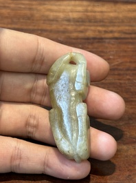 Tien Chinese jade sculpturen van dieren, Qing