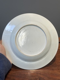 A pair of Chinese famille rose 'Lan Caihe' plates, Yongzheng