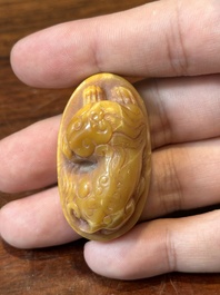 Two Chinese Shoushan soapstone seals, Qing