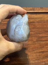 Groupe de sculptures en lapis-lazuli, quartz rose et autres pierres pr&eacute;cieuses, Chine, 19/20&egrave;me