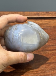 Groupe de sculptures en lapis-lazuli, quartz rose et autres pierres pr&eacute;cieuses, Chine, 19/20&egrave;me