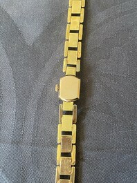 Vintage two-tone 18k gold Rolex, small ladies precision wristwatch, double fold clasp, 2nd/3rd quarter 20th C.