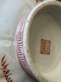 Twee Chinese famille rose tazza's, Tongzhi merk en periode