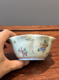 Une collection vari&eacute;e de huit pi&egrave;ces en porcelaine de Chine famille rose, 18/19&egrave;me