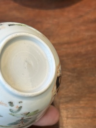 Tasse et soucoupe en porcelaine de Chine famille rose aux armes de Beekman de Z&eacute;lande pour le march&eacute; hollandais, Yongzheng