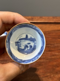 Een verzameling van 23 Chinese koppen en schotels, Kangxi/Qianlong
