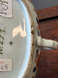 Sauci&egrave;re en porcelaine de Chine de style Imari, ancienne collection d'Auguste le Fort, Kangxi