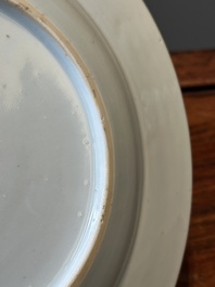 Five Chinese famille rose plates with floral design, Yongzheng/Qianlong