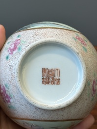 A Chinese famille rose bottle vase, Qianlong mark, Republic