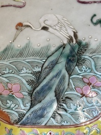 Twee Chinese famille rose tazza's, Tongzhi merk en periode