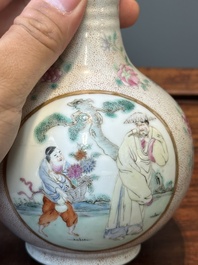 A Chinese famille rose bottle vase, Qianlong mark, Republic