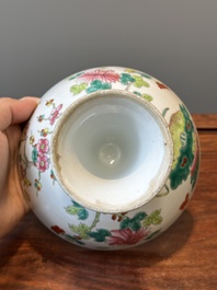 Une collection vari&eacute;e de huit pi&egrave;ces en porcelaine de Chine famille rose, 18/19&egrave;me