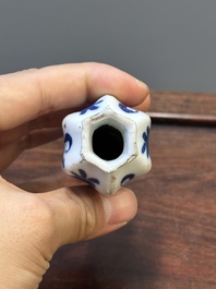 Seven Chinese blue and white 'Long Eliza' miniature vases, Kangxi