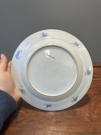 Three Chinese Imari-style 'Parasol ladies' plates after Cornelis Pronk, Qianlong