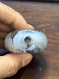 Trois tabati&egrave;res en verre peint &agrave; l'int&eacute;rieur, Chine, 20&egrave;me