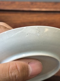 Nine Chinese famille rose cups and eight saucers, Yongzheng/Qianlong
