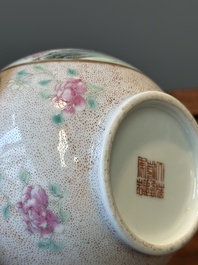 A Chinese famille rose bottle vase, Qianlong mark, Republic