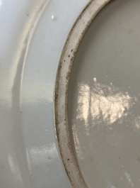 Two Chinese Canton famille rose plates, 19th C.
