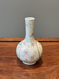 A Chinese famille rose bottle vase, Qianlong mark, Republic