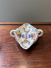 Sauci&egrave;re en porcelaine de Chine de style Imari, ancienne collection d'Auguste le Fort, Kangxi