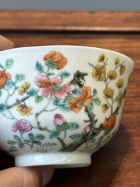 Two Chinese famille rose bowls, a 'Buddhist lion' plate and a 'Wu Shuang Pu' bowl, 19th C.