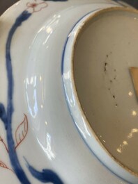 A pair of Chinese famille rose 'rooster' plates, Yongzheng