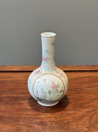 A Chinese famille rose bottle vase, Qianlong mark, Republic