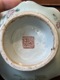 Une collection vari&eacute;e de huit pi&egrave;ces en porcelaine de Chine famille rose, 18/19&egrave;me