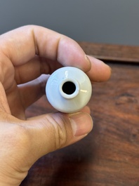 Zes Chinese blauw-witte snuifflessen, 19de eeuw