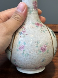 A Chinese famille rose bottle vase, Qianlong mark, Republic