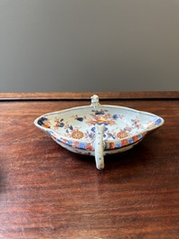 Sauci&egrave;re en porcelaine de Chine de style Imari, ancienne collection d'Auguste le Fort, Kangxi