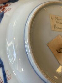 A pair of Chinese famille rose 'rooster' plates, Yongzheng
