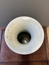 A Chinese monochrome copper-red-glazed vase, 19th C.
