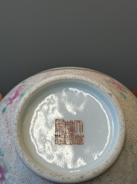 A Chinese famille rose bottle vase, Qianlong mark, Republic