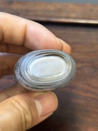 Trois tabati&egrave;res en verre peint &agrave; l'int&eacute;rieur, Chine, 20&egrave;me