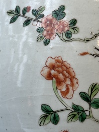 A Chinese famille verte jardiniere, 19th C.