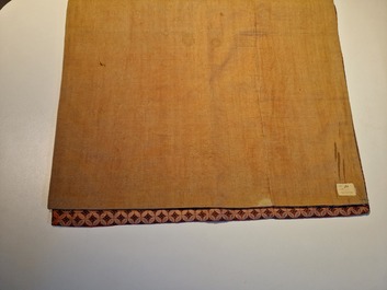 A Chinese embroidered silk 'kesi' cloth with Buddhist lions and phoenixes, 19th C.