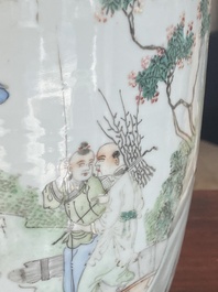 Zeven Chinese famille rose vazen, 19/20e eeuw