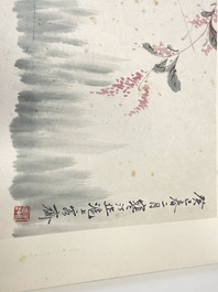 Drie albums: 'Jiang Hanting 江寒汀 (1904-1963), Lin Sanzhi 林散之 (1898-1989) en Qi Gong 启功 (1912-2005)', inkt en kleur op papier