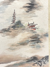 Drie albums: 'Jiang Hanting 江寒汀 (1904-1963), Lin Sanzhi 林散之 (1898-1989) en Qi Gong 启功 (1912-2005)', inkt en kleur op papier