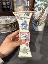 Collection vari&eacute;e en porcelaine de Chine famille rose et verte, 18/19&egrave;me
