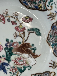 Collection vari&eacute;e en porcelaine de Chine famille rose et verte, 18/19&egrave;me