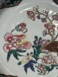 Collection vari&eacute;e en porcelaine de Chine famille rose et verte, 18/19&egrave;me