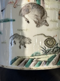 Collection vari&eacute;e en porcelaine de Chine famille rose et verte, 18/19&egrave;me