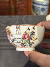 Collection vari&eacute;e en porcelaine de Chine famille rose et verte, 18/19&egrave;me