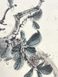 Drie albums: 'Jiang Hanting 江寒汀 (1904-1963), Lin Sanzhi 林散之 (1898-1989) en Qi Gong 启功 (1912-2005)', inkt en kleur op papier