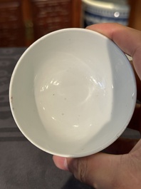 Collection vari&eacute;e en porcelaine de Chine famille rose et verte, 18/19&egrave;me