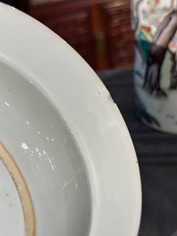 Collection vari&eacute;e en porcelaine de Chine famille rose et verte, 18/19&egrave;me
