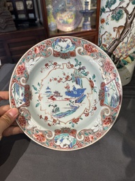 Collection vari&eacute;e en porcelaine de Chine famille rose et verte, 18/19&egrave;me
