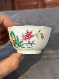 Collection vari&eacute;e en porcelaine de Chine famille rose, Yongzheng/Qianlong
